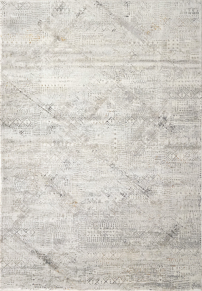 Dynamic Rugs Capella Shrink Poly Area Rug, Gray/Multi, 3'x6'
