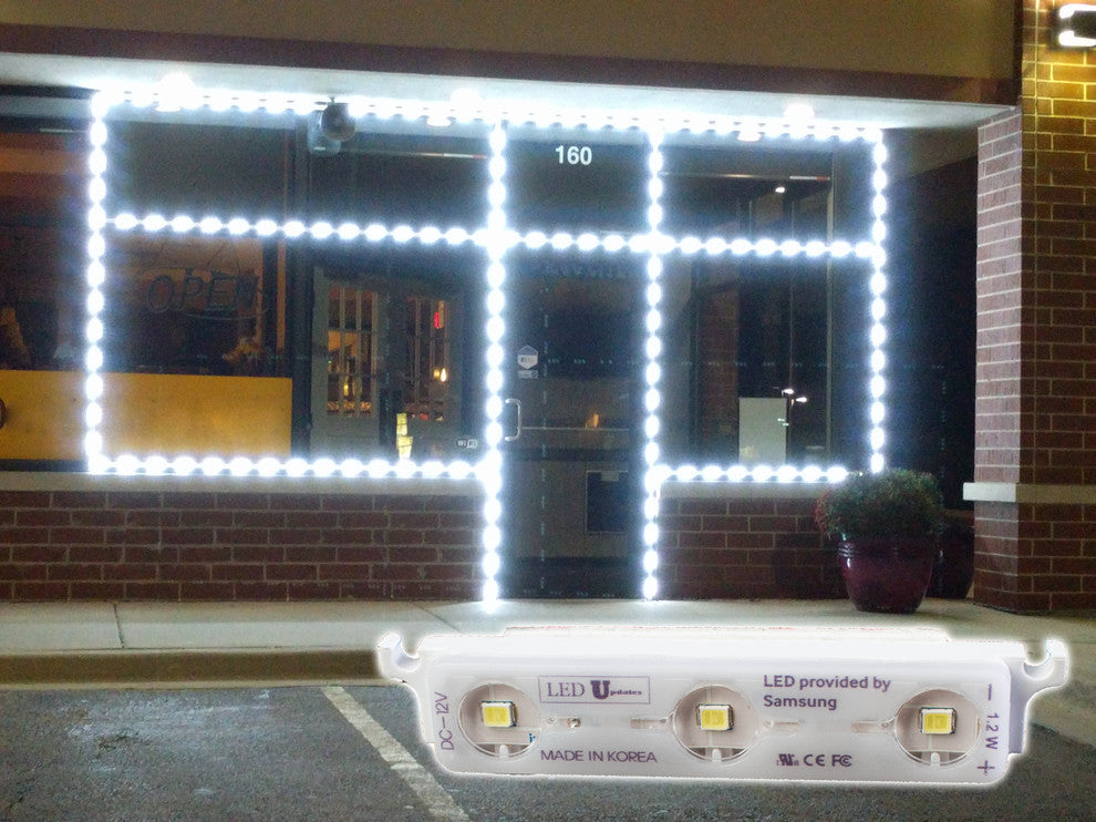 Storefront Super Bright Samsung Chip LED Light K2835 Series Modules, 25'