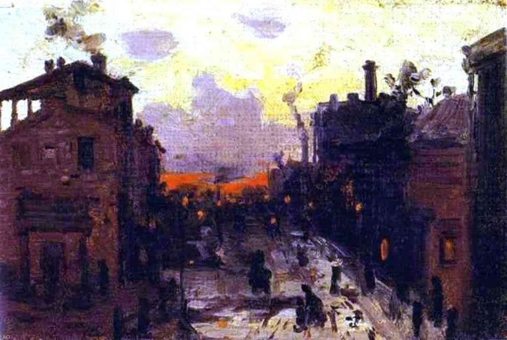 Constantin Alexeevich Korovin Sunset at the Outskirt of the Town Wrapped Canvas