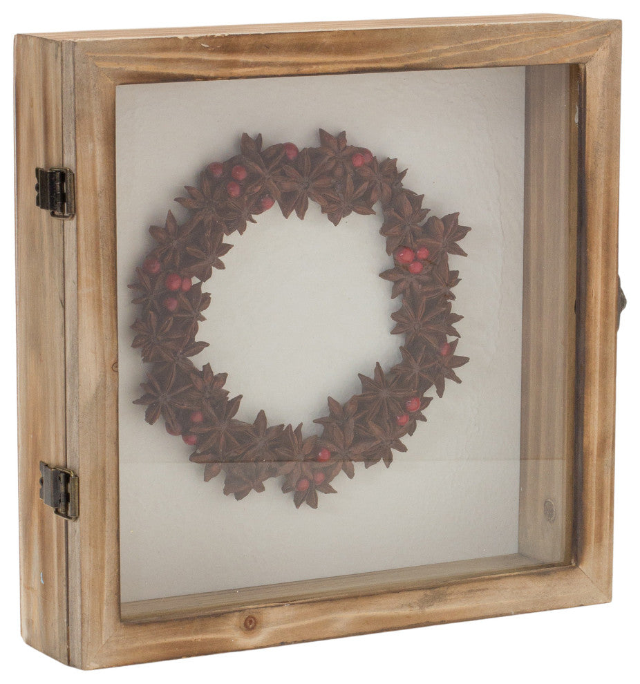 Dried Fruit Wreath Shadow Box, Set of 2