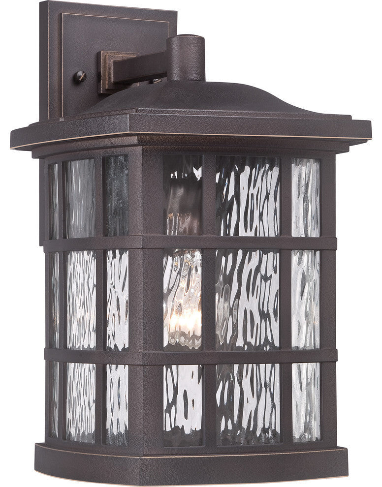 Quoizel SNN8409PN One Light Outdoor Wall Lantern Stonington Palladian Bronze