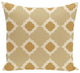 Medina Geometric Print Pillow, Gold, 16"x16"
