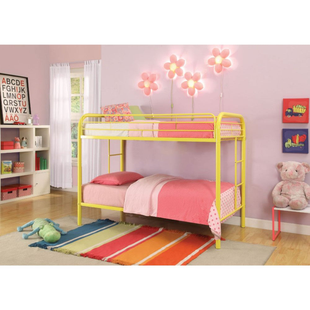 Acme Thomas Twin/Twin Bunk Bed Yellow