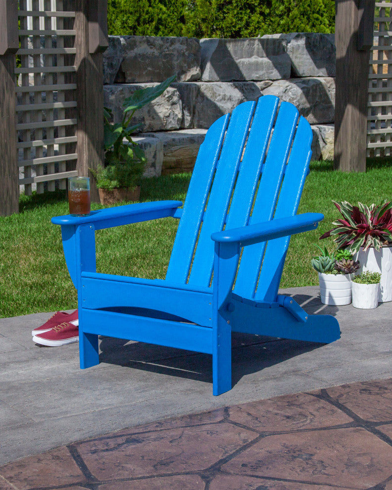 Polywood Classic Oversized Curveback Adirondack, Sand