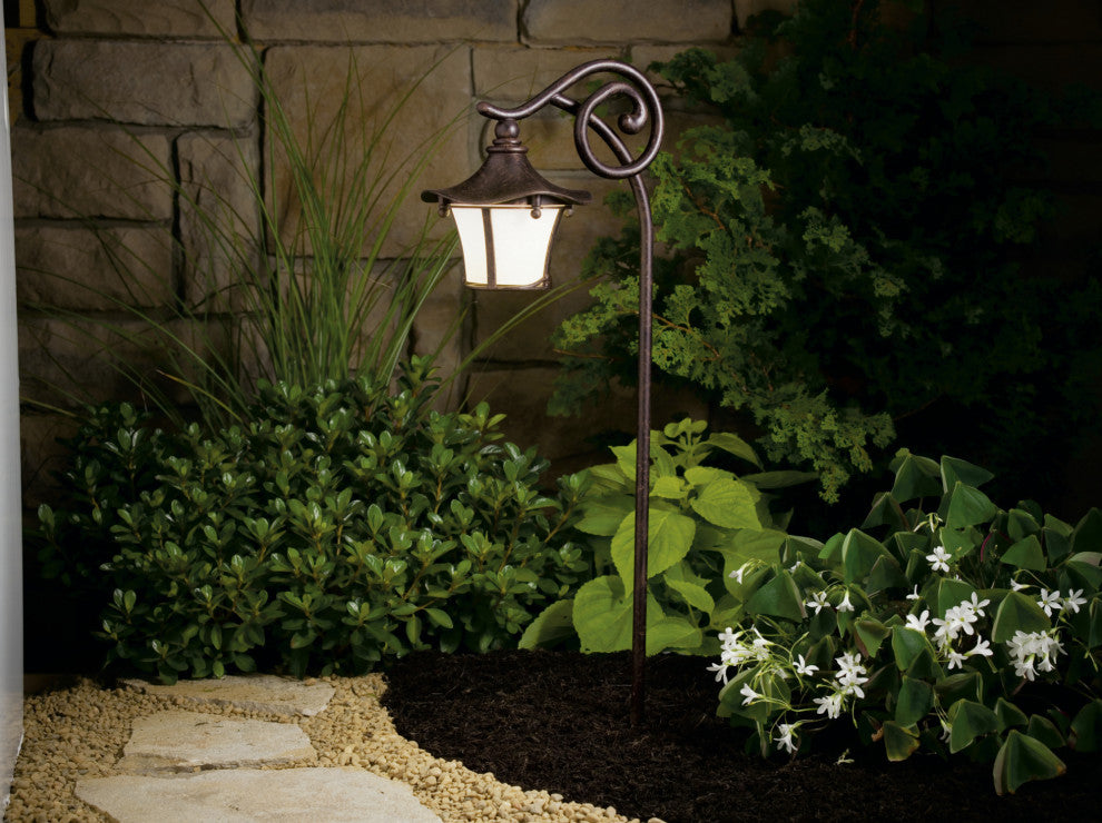 Cotswold 25" Aged Bronze Path and Spread 1--Light 12V