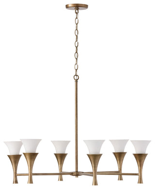 Capital Lighting 455761 Nola 6 Light 34"W Candle Style Chandelier - Mystic