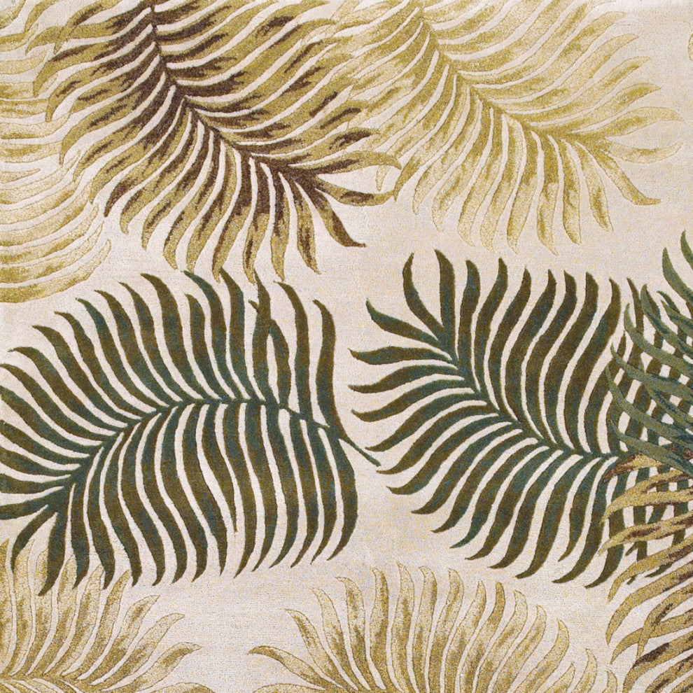 KAS Havana 2622 Natural Fern View Area Rug, 2'3"x8' Runner