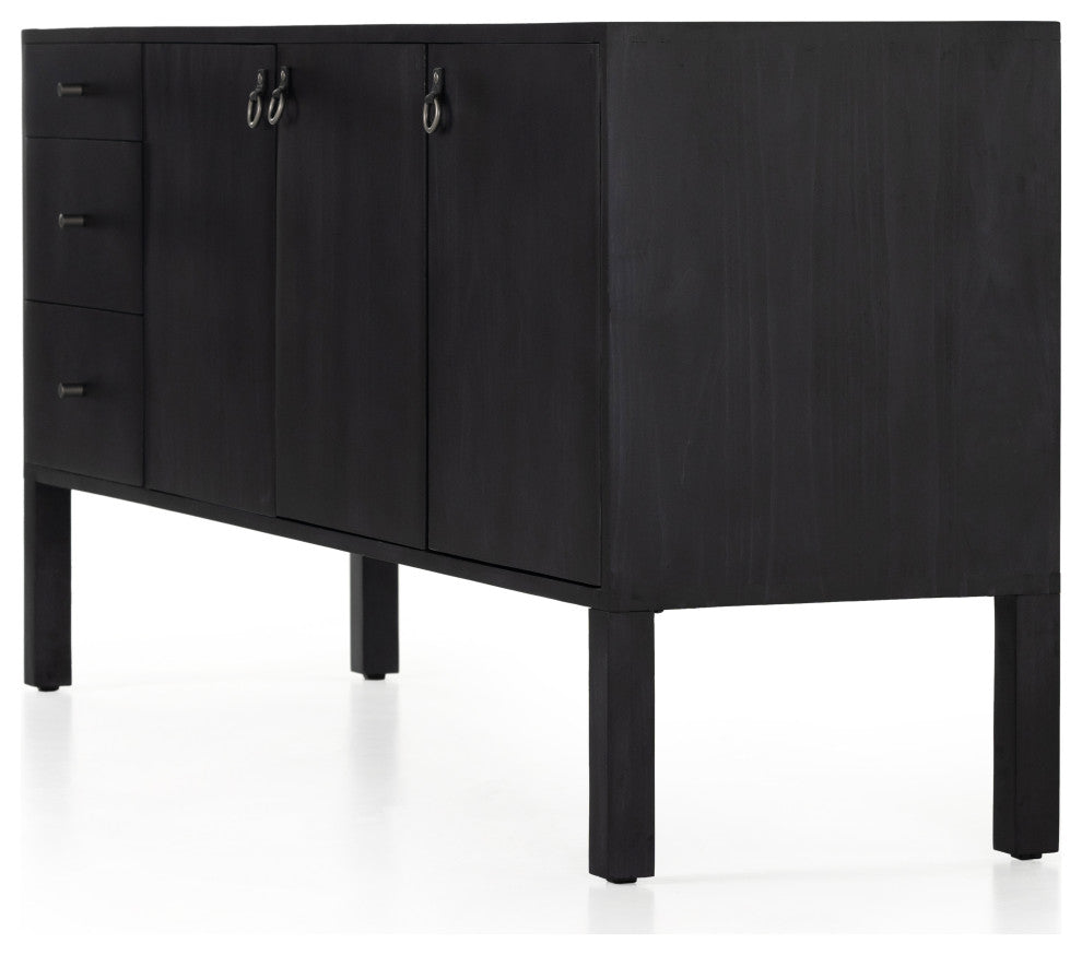 Isador Sideboard, Black Wash Poplar