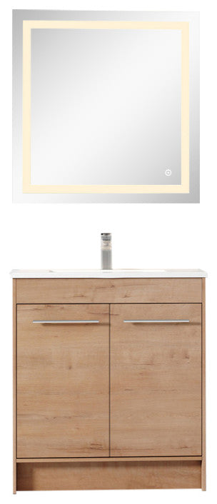Jenny Oak Natural Vanity Kit, 30" Wide