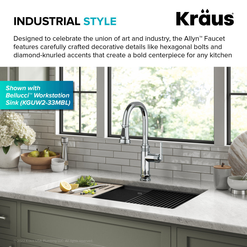 Sellette Pull-Down Kitchen Faucet, Chrome, Model Kpf-4102ch
