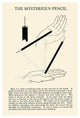 "The Mysterious Pencil" Digital Paper Print by Retromagic, 29"x42"