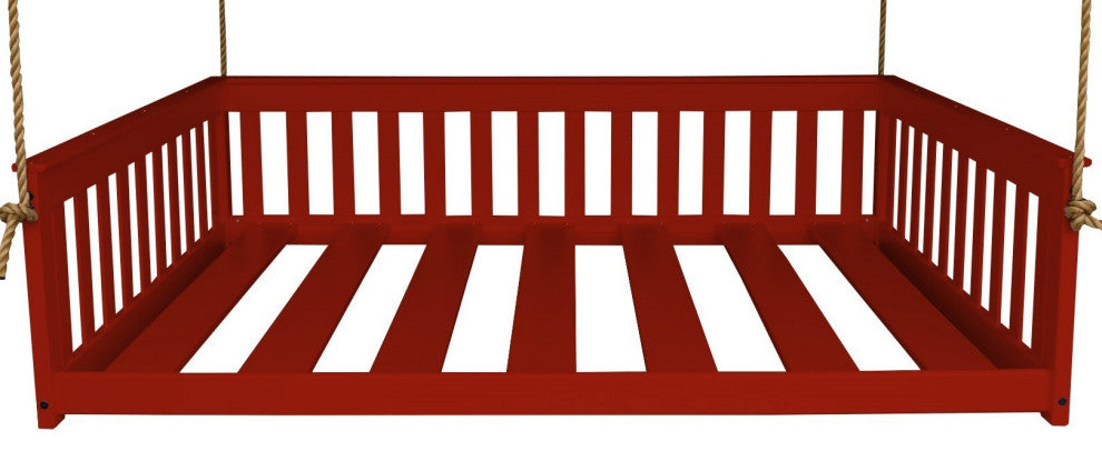 Misson Hanging Daybed, Tractor Red, Full, With Rope