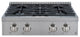 30" Commercial Style Stainless Steel Slide-in Gas Cooktop