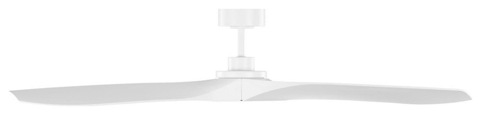 Monte Carlo Collins Coastal 60" Smart Ceiling Fan 3CLNCSM60RZW Matte White