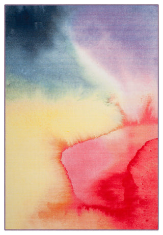 Safavieh Paint Brush Ptb118A Rug, Fuchsia/Yellow, 5'1"x7'6"