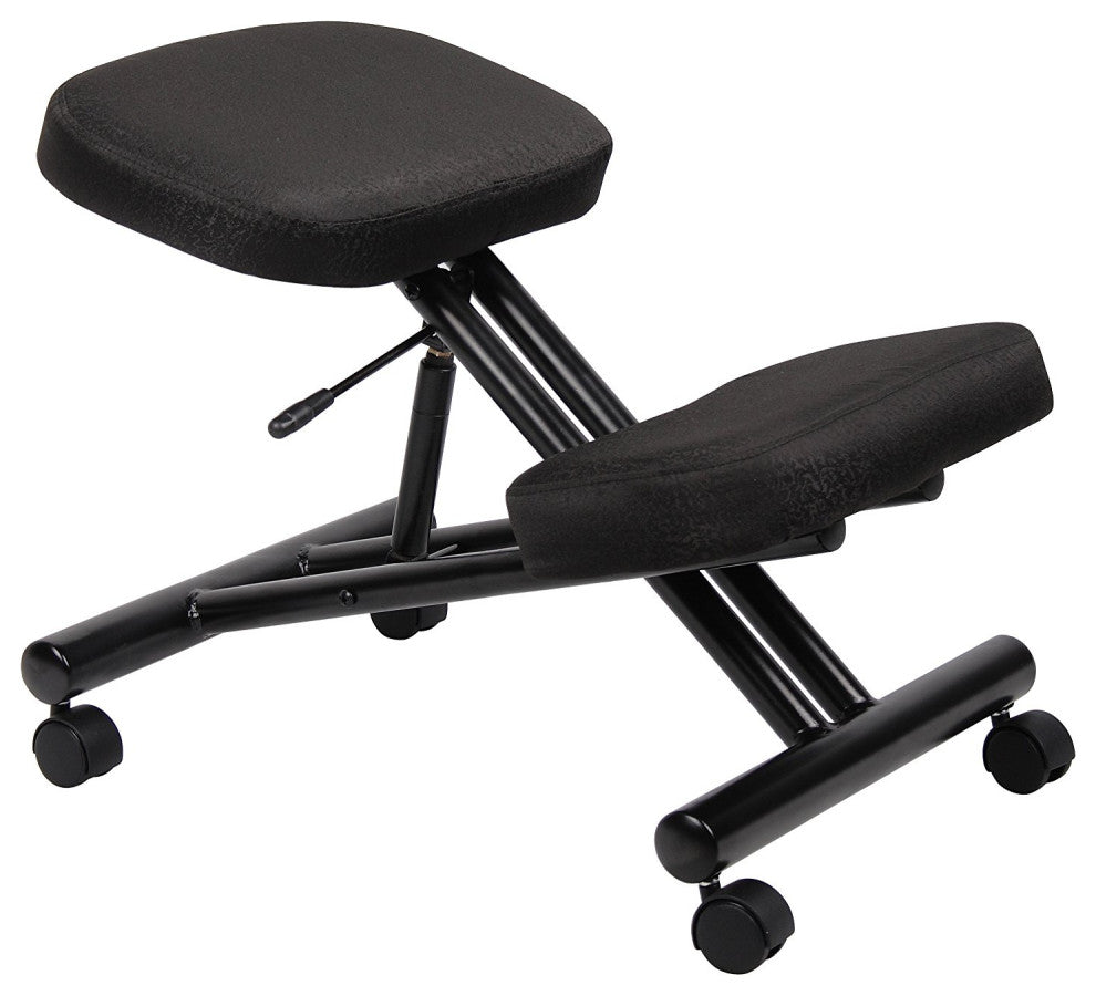 Kneeling chair knee stool in Black Fabric for Posture Correction and Back Pain