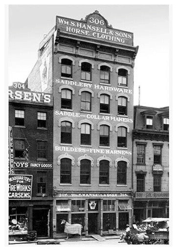 Hansell and Sons Horse Clothing, Philadelphia, PA- Gallery Wrapped Canvas Art