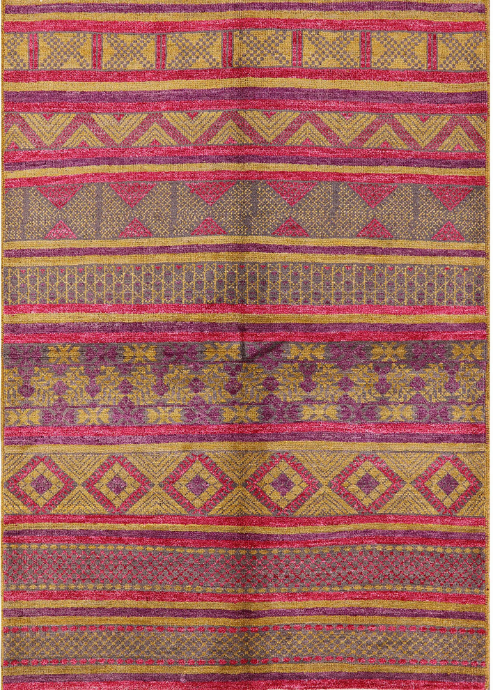 Ahgly Company Indoor Rectangle Mid-Century Modern Area Rugs, 7' x 10'