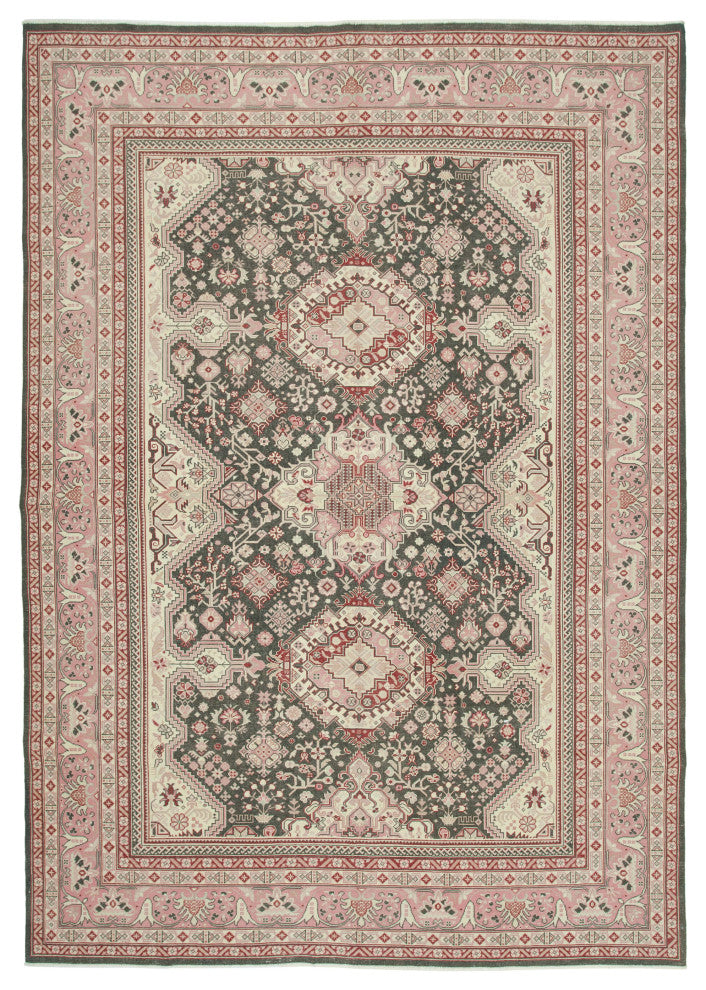 Rug N Carpet - Hand-Knotted Oriental 8' 0" x 11' 6" Soft Oushak Area Rug