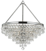 Crystorama Lighting Group 137 Calypso 8 Light 25"W Chandelier - Polished Chrome