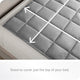 Weighted Blanket, Minky Fleece Gray, 60"x80", 17lb