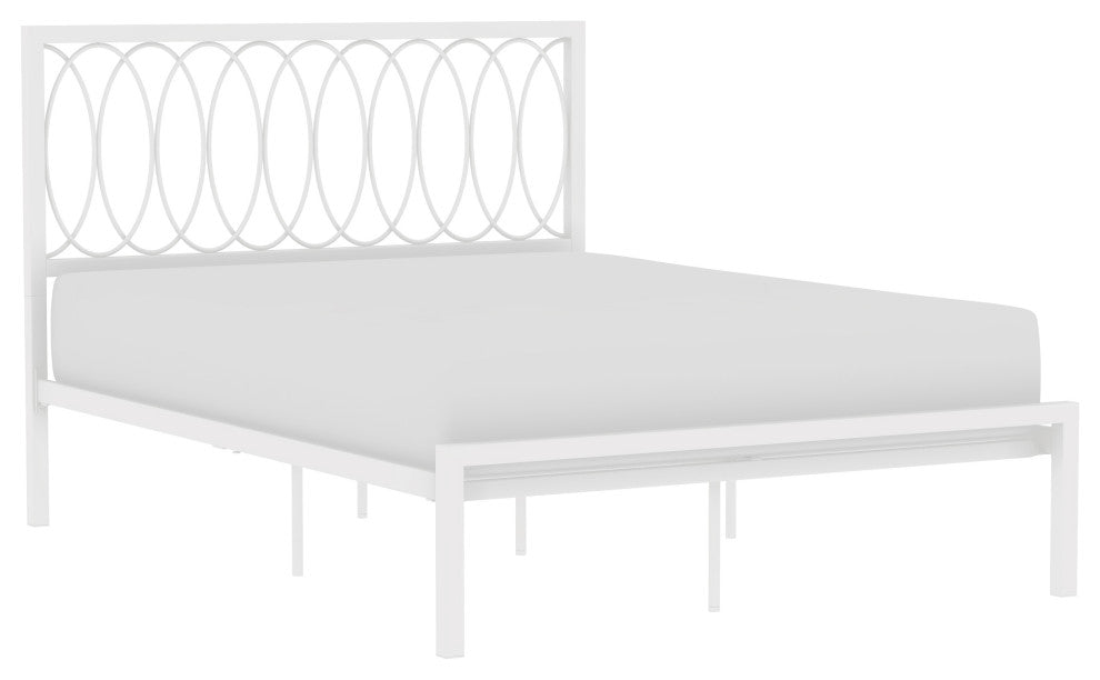 Hillsdale Naomi Metal Geometric Interlocking Ring Design Full Platform Bed