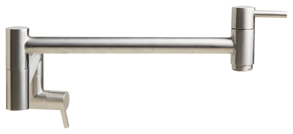 ALFI brand AB5019-BSS Brushed Stainless Steel Retractable Pot Filler Faucet