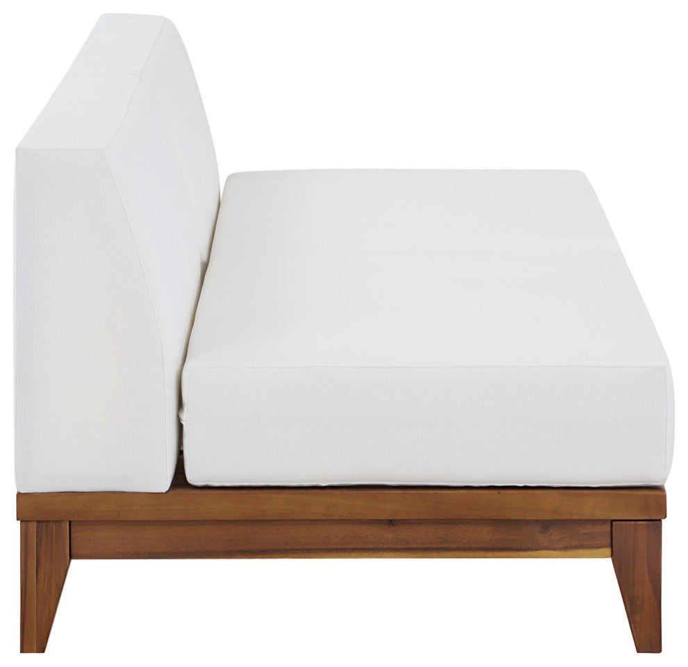 Rio Water Resistant Fabric  Patio 2-Piece Modular Sofa, Off White
