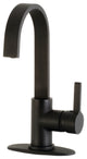 LS8610CTL Continental One-Handle 1-Hole Deck Mounted Bar Faucet, Matte Black
