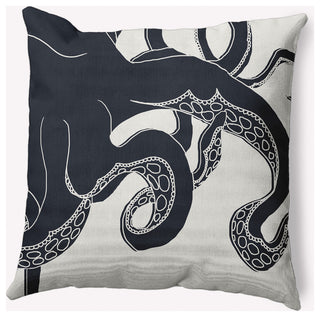20x20" Gus Nautical Decorative Indoor Pillow, Shark Blue
