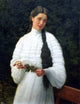 Angelo Morbelli Portrait of a Lady, 21"x28" Wall Decal Print