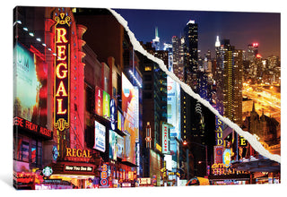 "Dual Torn Series Manhattan Night" by Philippe Hugonnard, 18x12x1.5