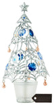 Chrome Plated Silver Christmas Tree Table Top Ornament