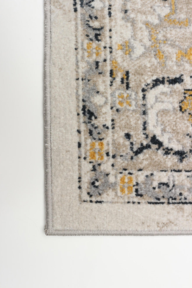 Aqua Legacy Area Rug, Ivory, 6'x9'