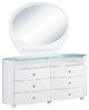31" Sophisticated White High Gloss Dresser