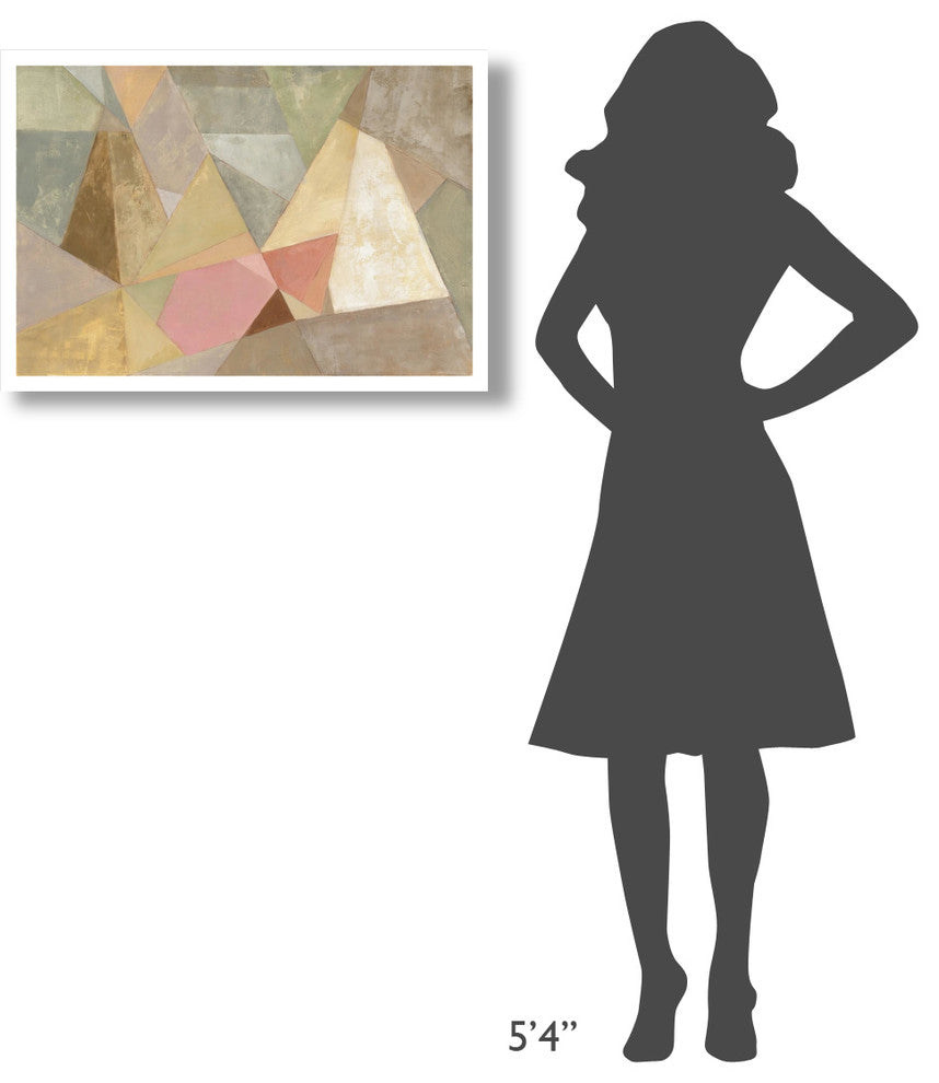 "Geometric Abstract" Digital Paper Print by Silvia Vassileva, 32"x22"