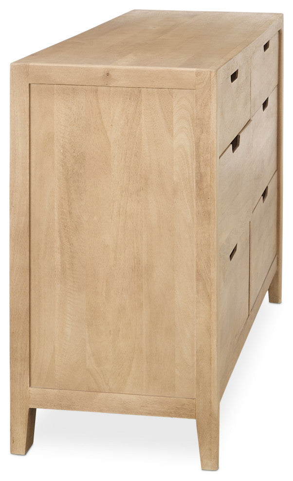 Laguna 6-Drawer Mango Wood Dresser