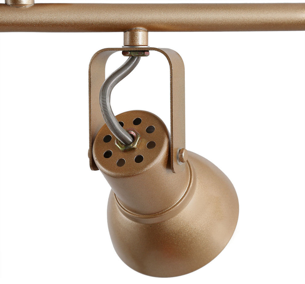 Modern Ceiling Light 4-Light 29" Cluster Bell Champagne Gold Track Lighting Kits