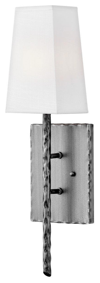 Hinkley Tress Large Single Light Sconce, Burnished Nickel