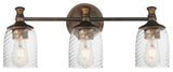 Maxim 21353 Swirl 3 Light 23"W Vanity Light - Antique Bronze