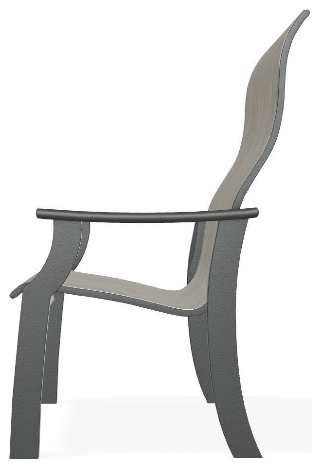 St. Catherine Sling Outdoor Armchair, Smoke/Graphite