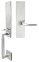 Stratus Lever, Mortise Full Dummy Handle set, Right Hand, Satin Stainless Steel