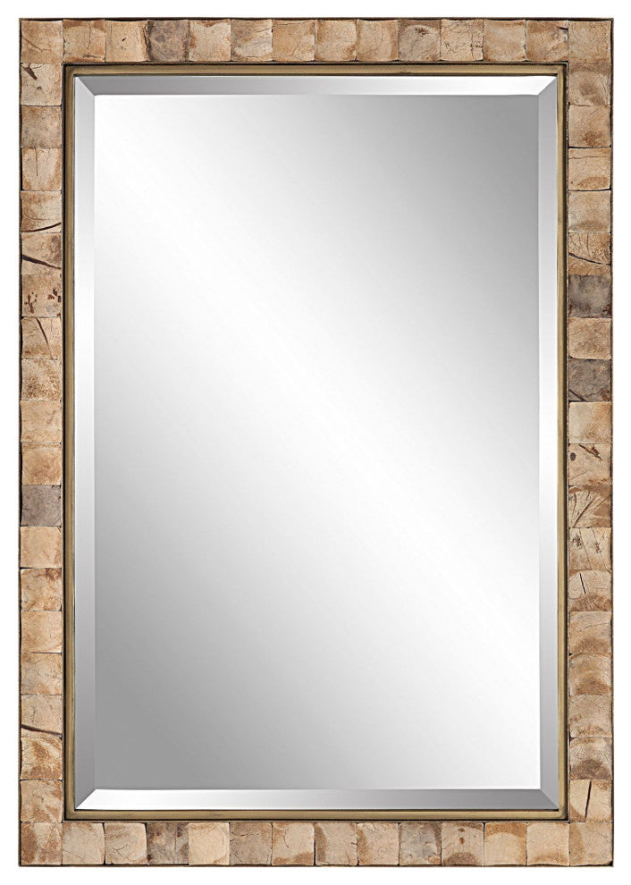 Uttermost 09751 Cocos 27-3/4" W x 41-3/8" H Rectangular Framed - Dark Gold /