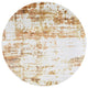 Ahgly Company Indoor Round Mid-Century Modern Area Rugs, 4' Round