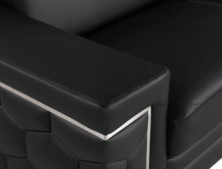 Oliver Genuine Loveseat, Black