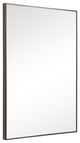 31" Industrial Black Rectangle Mirror