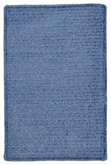 Simple Chenille M501 Petal Blue Kids/Teen Area Rug, Rectangular 4'x6'