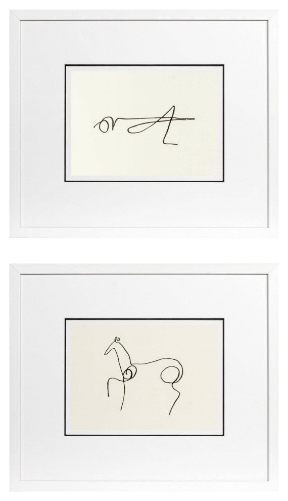 Grasshopper and Horse Print (set of 2) | Eichholtz Picasso