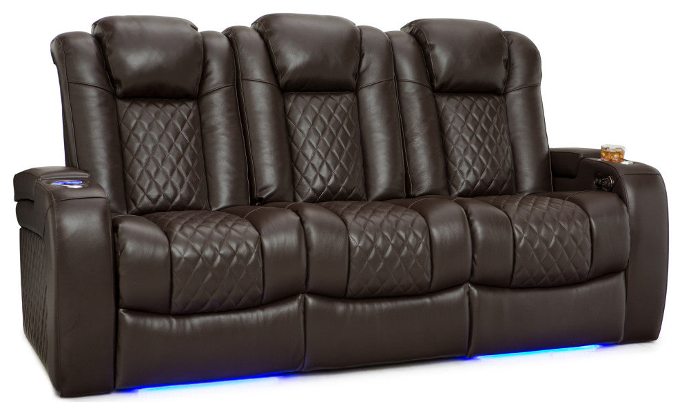 Seatcraft Anthem Home Theater Seating, Brown, Sofa and Loveseat
