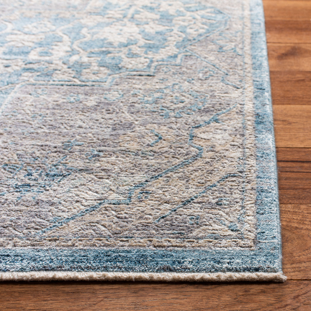 Safavieh Dream DRM412M Rug, Blue/Grey, 4' X 6'